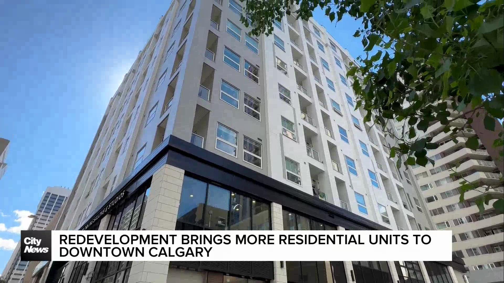Redevelopment brings more residential units to downtown Calgary