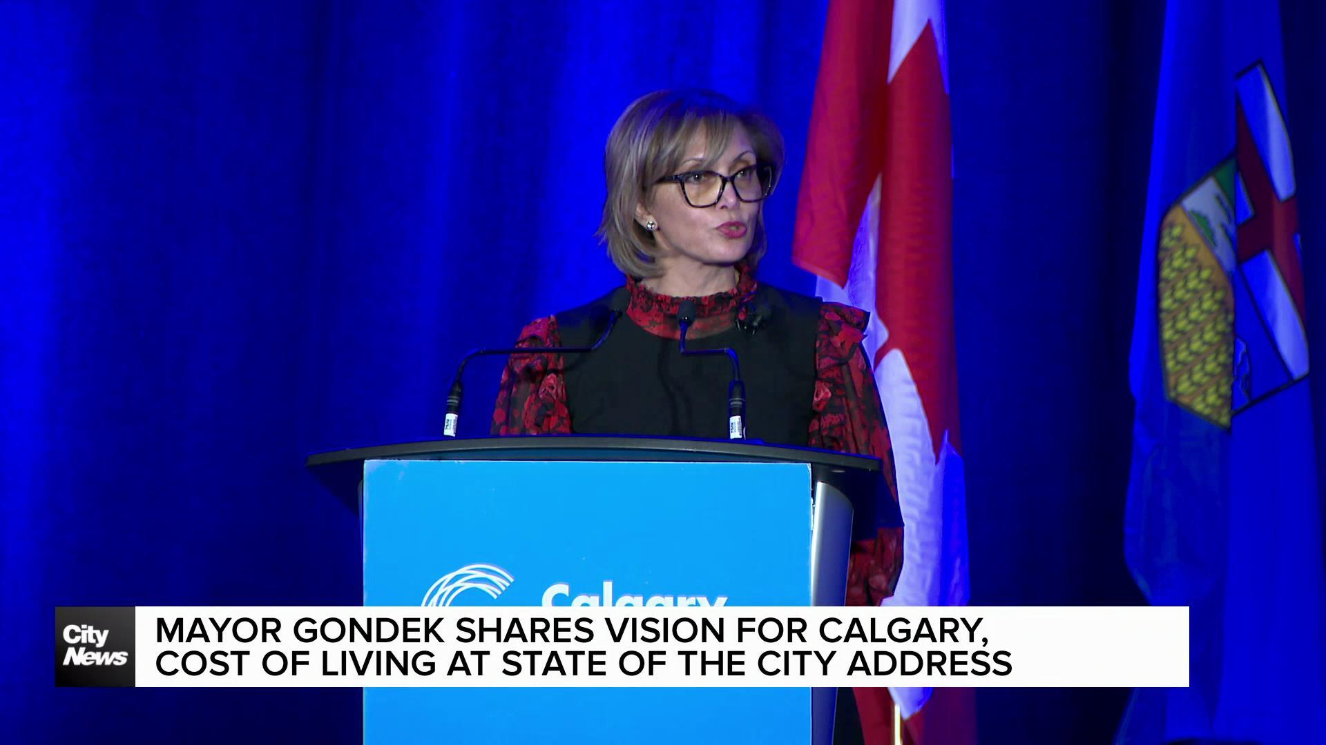 Calgary mayor shares vision for Calgary, addresses cost of living