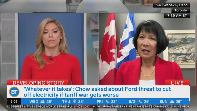 'Whatever it takes': Mayor Chow on Ontario threatening to cut electricity