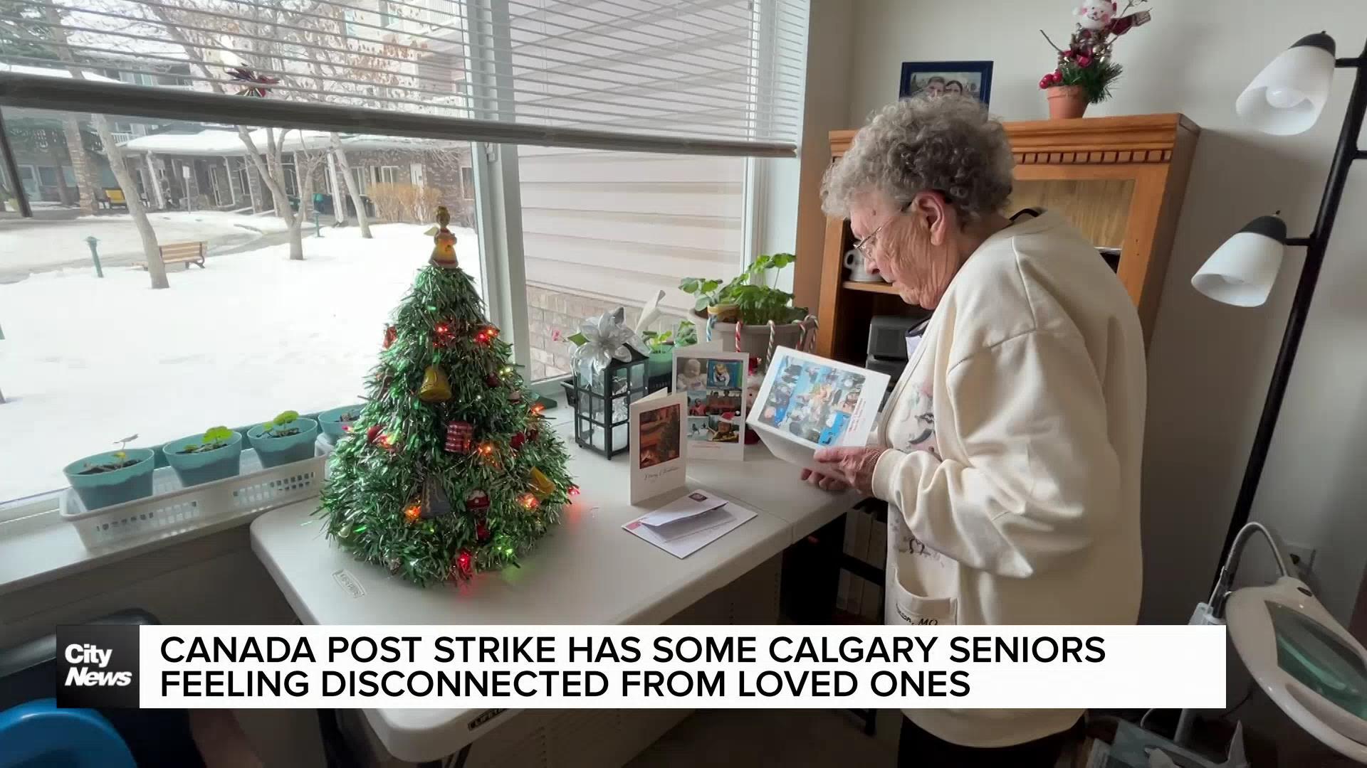 Canada Post Strike has some Calgary seniors feeling disconnected from loved ones