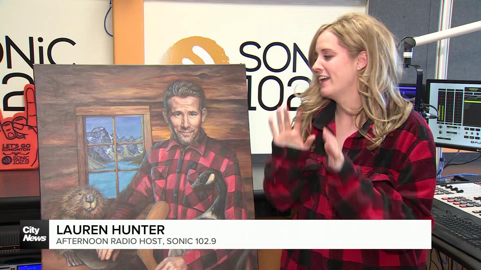 SONiC 102.9 radio host unveils ‘Ryan Reynolds Canadian Essentials Portrait’ in support of Edmonton Humane Society