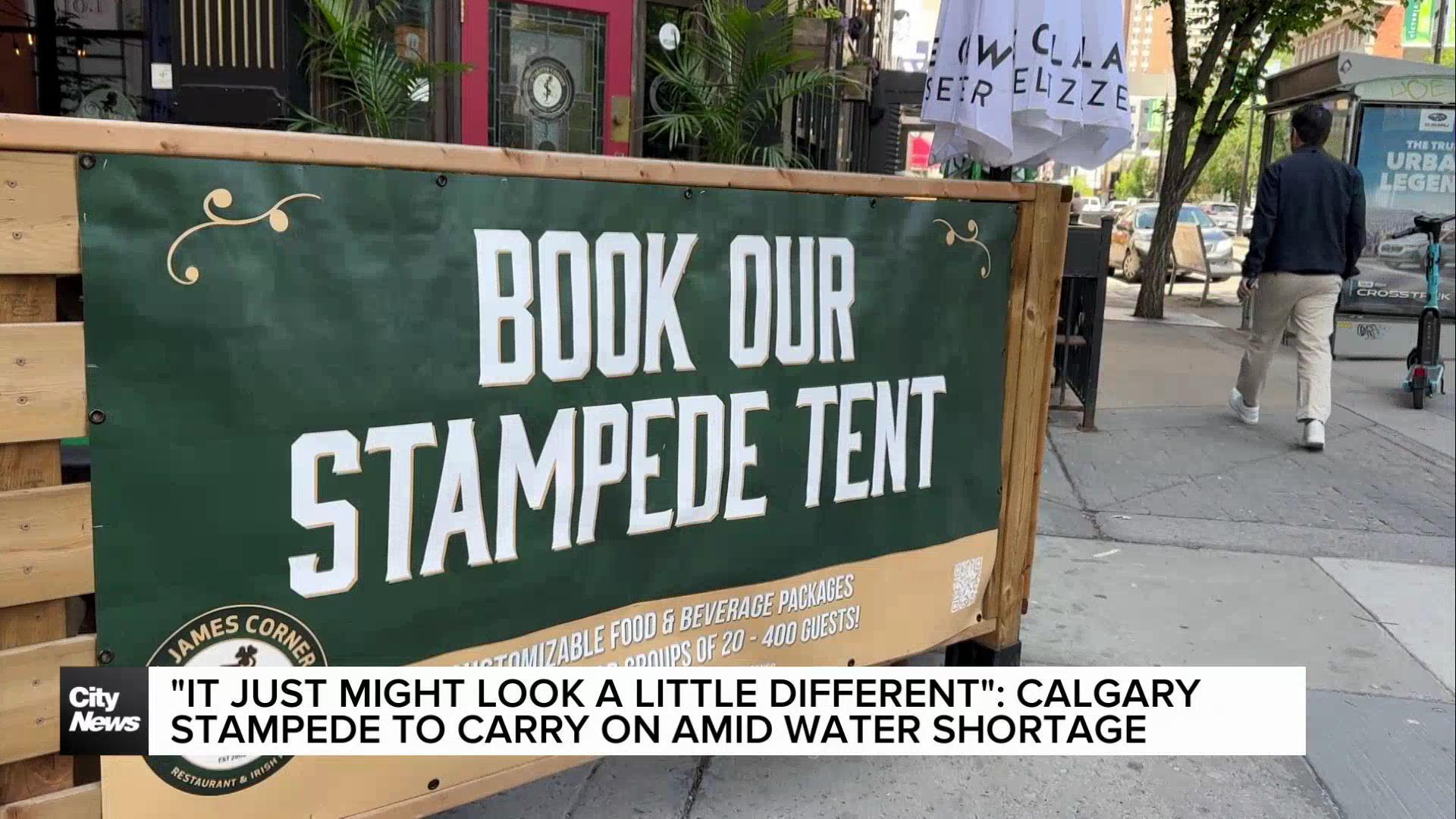 "It just might look a little different": Calgary Stampede to carry on amid water shortage