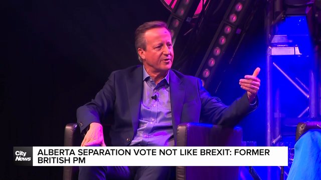 Alberta separation vote not like Brexit: former British PM
