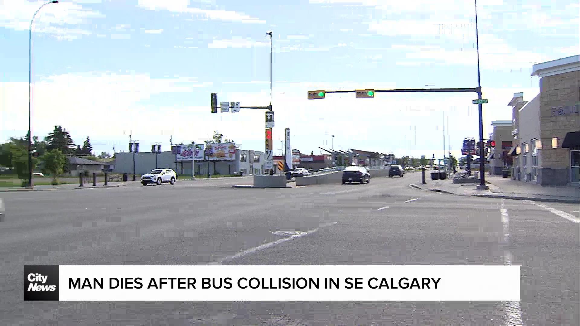 Man dies after being hit by transit bus in SE Calgary