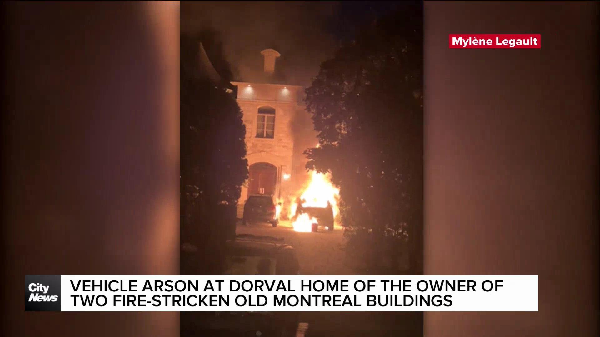 Car arson at home of owner of 2 fire-stricken Old Montreal buildings