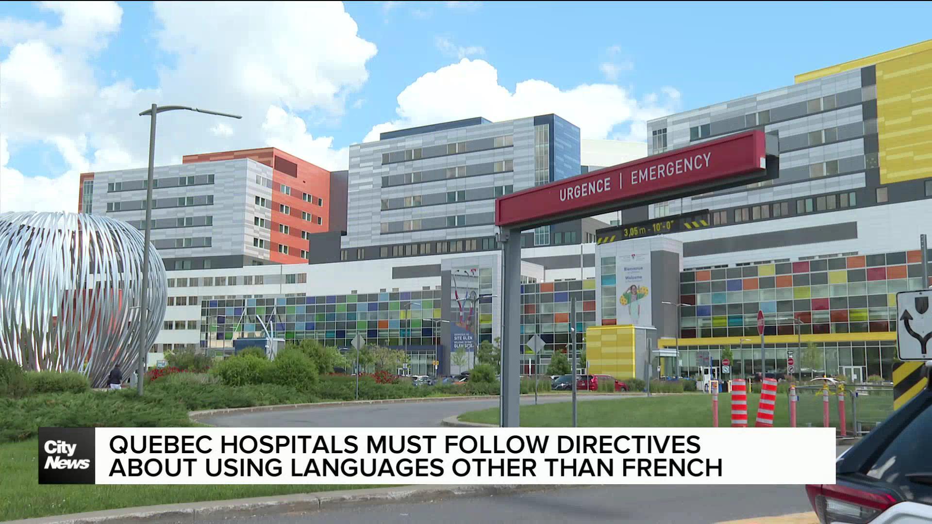 Quebec hospitals must now follow new language directives