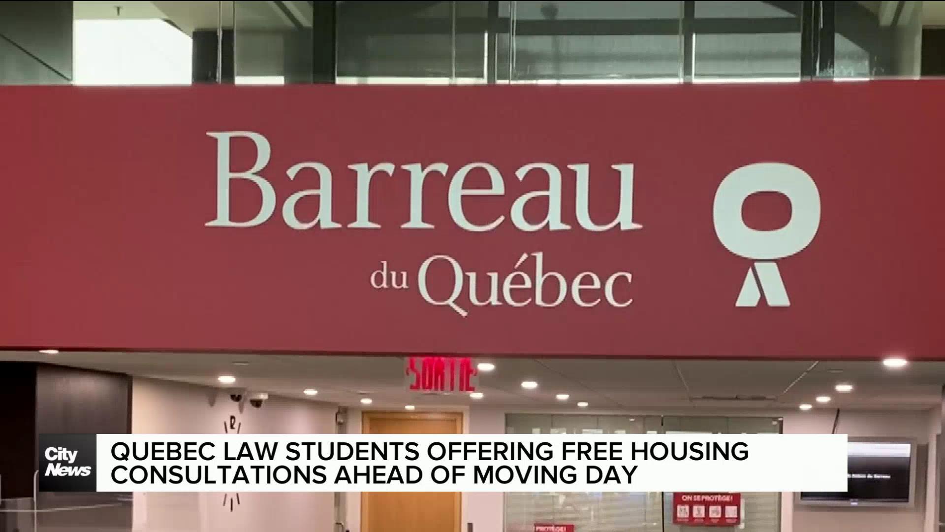 Quebec law students offering free consultations amid housing crisis