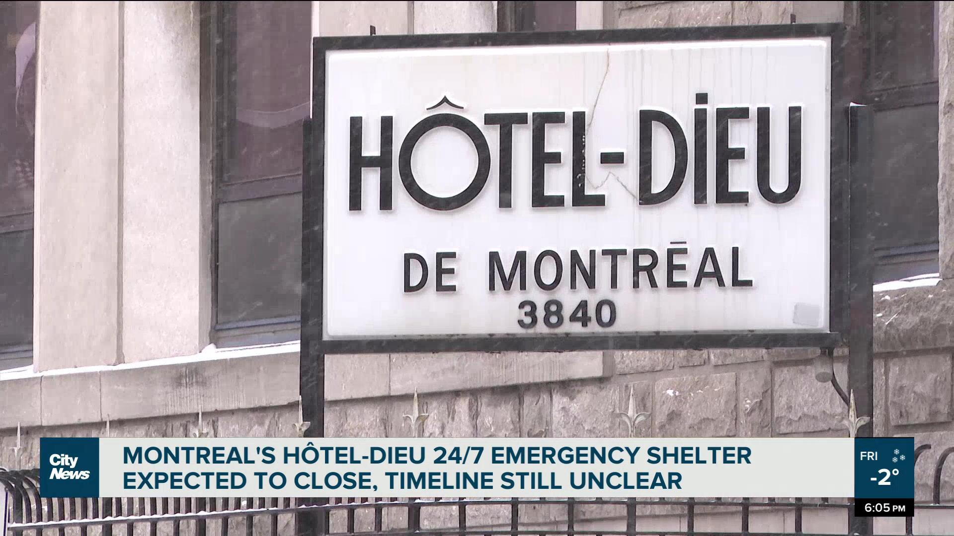 Montreal s H tel Dieu shelter expected to close