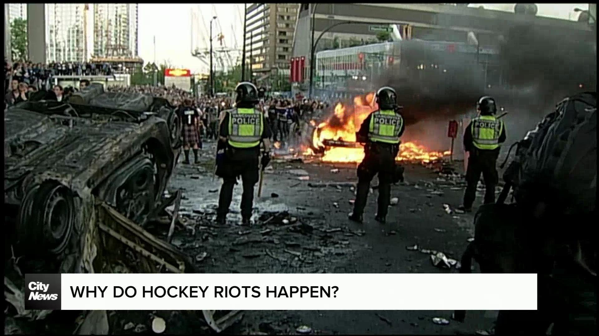 Why do hockey riots happen?