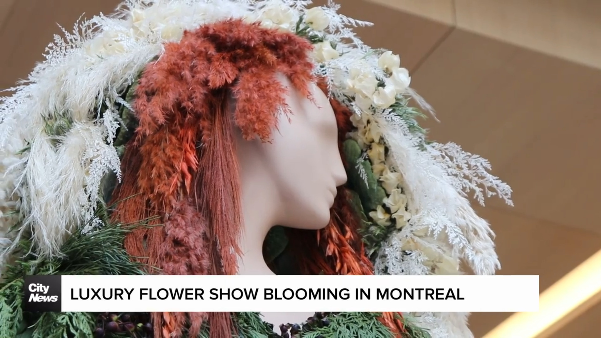 Luxury flower show blooming in downtown Montreal