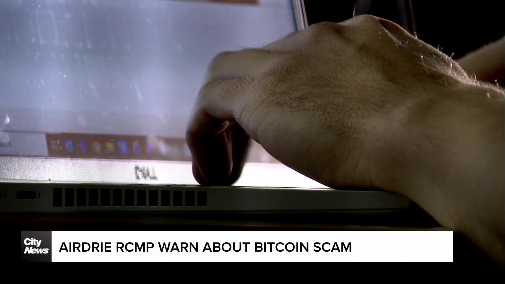 Airdrie RCMP warn about bitcoin email scam