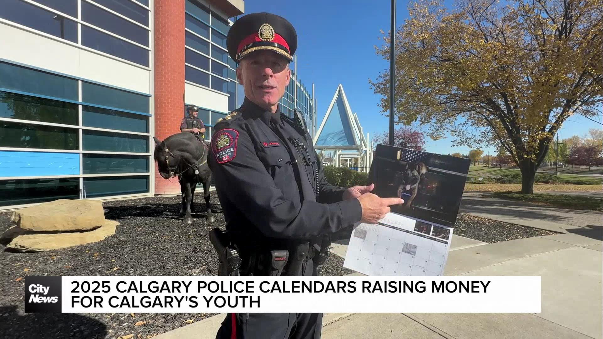 2025 Calgary Police calendars raising money for Calgary's youth