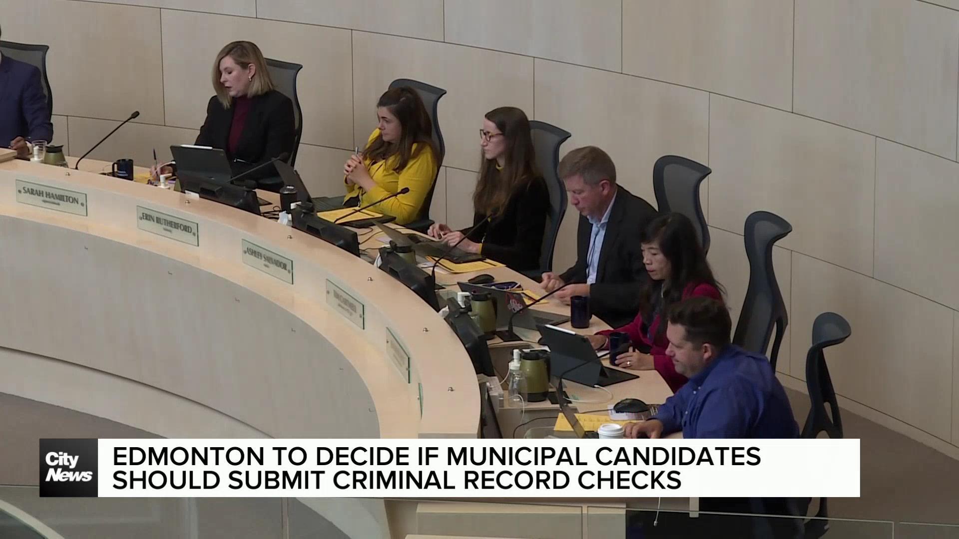 Should municipal candidates submit criminal record checks?