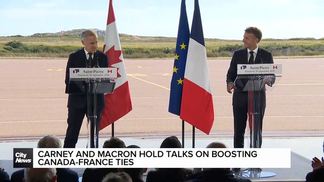 Carney and Macron hold talks in St. Pierre et-Miquelon on boosting Canada-France ties