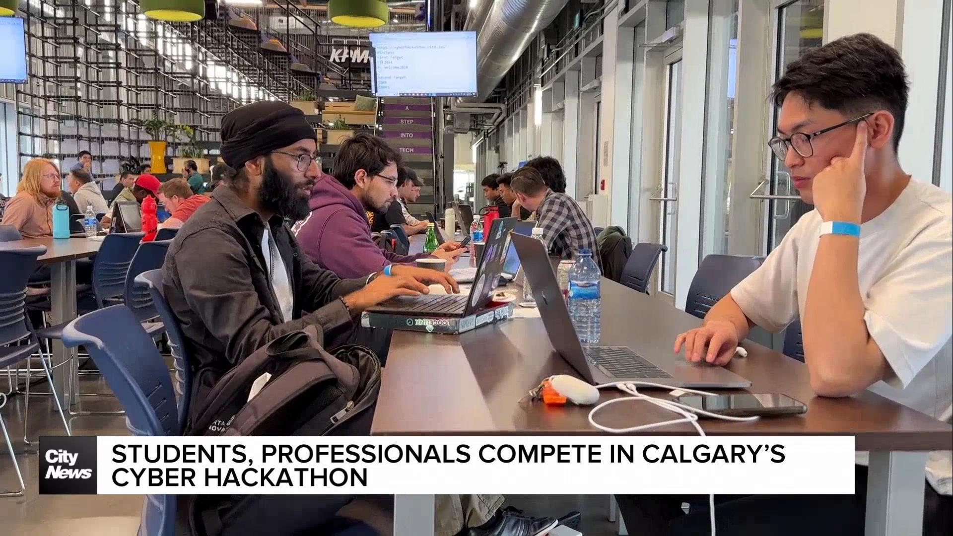 Students and professionals compete in Calgary’s Cyber Hackathon