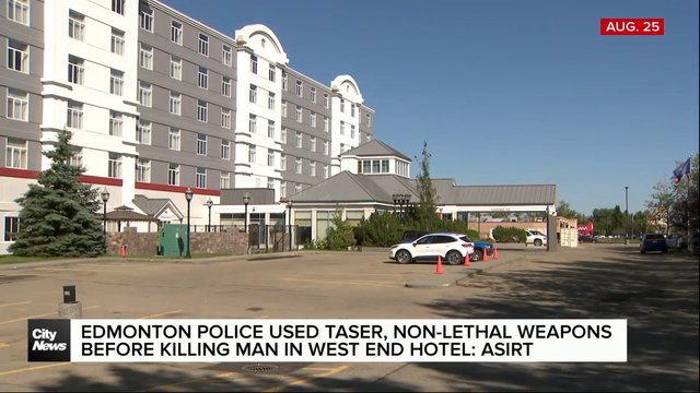 Edmonton police used taser, non-lethal weapons before killing man in hotel: ASIRT