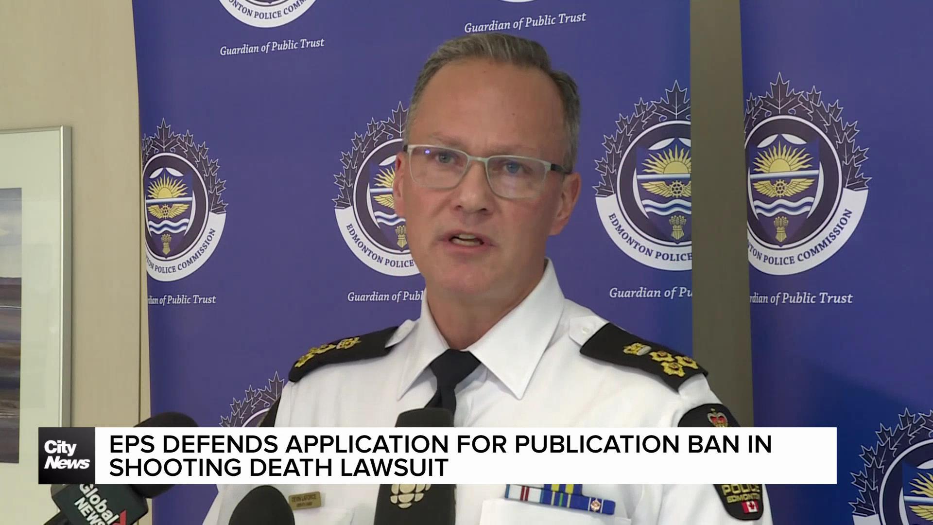 Edmonton Police defend application for publication ban in shooting death lawsuit