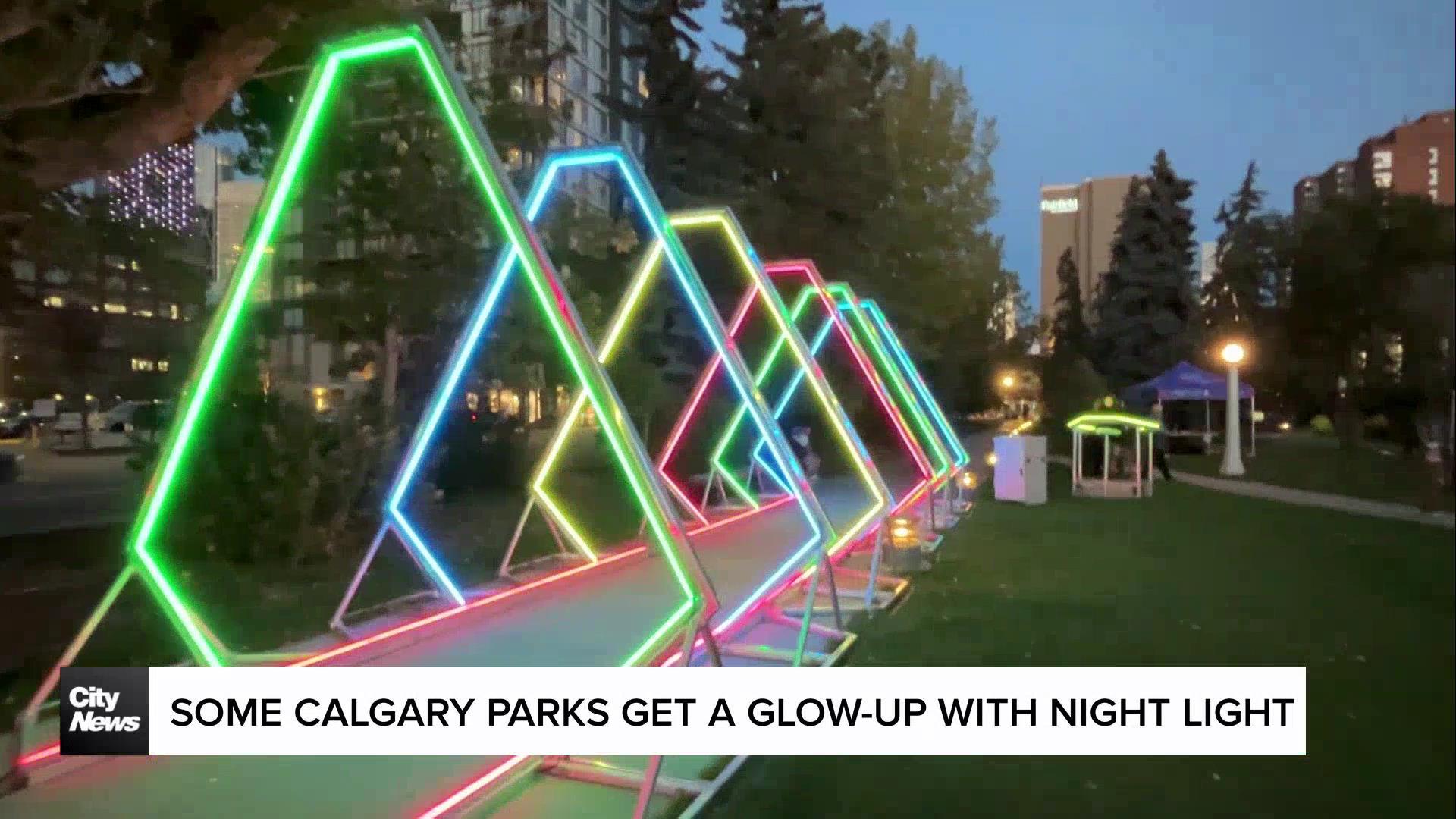 Some Calgary parks get a glow-up with Night Light