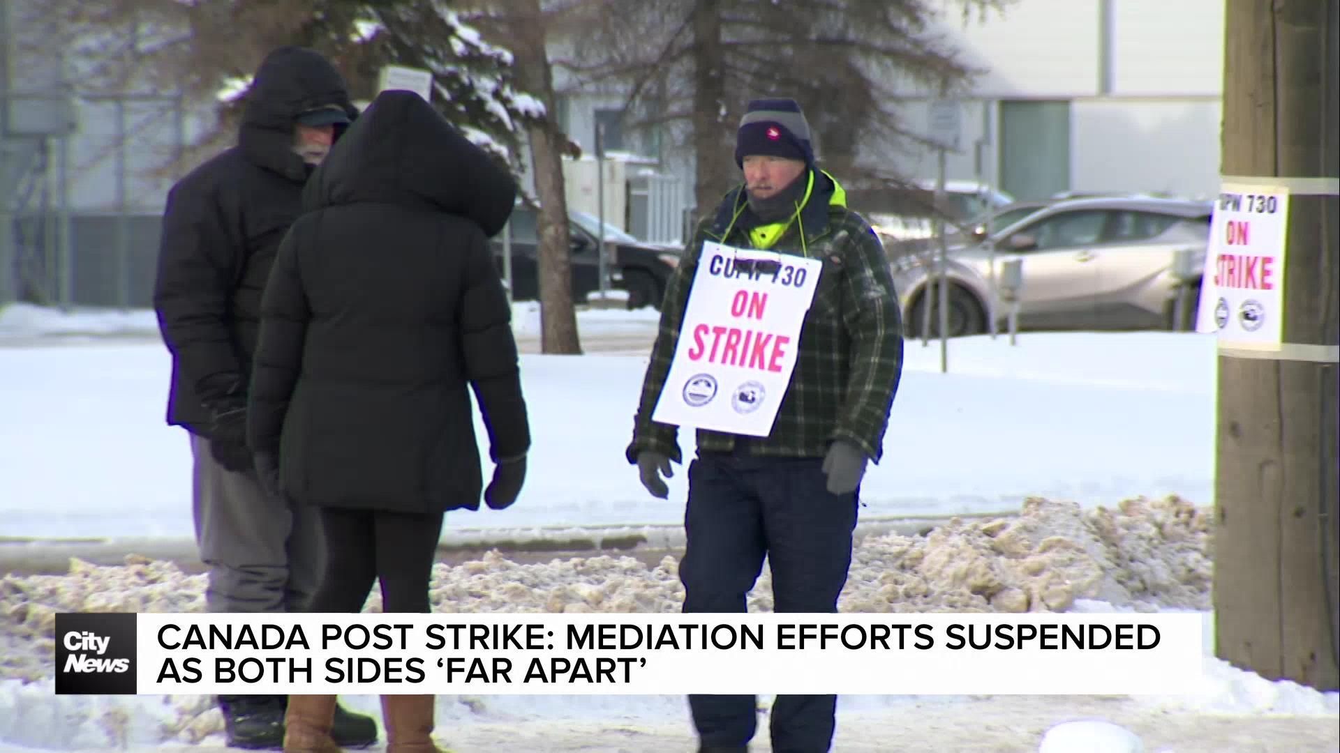 Canada post strike: Mediation efforts suspended