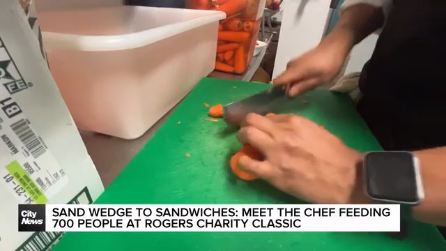 Sand wedge to sandwiches: meet the Chef feeding 700 people at Rogers Charity Classic