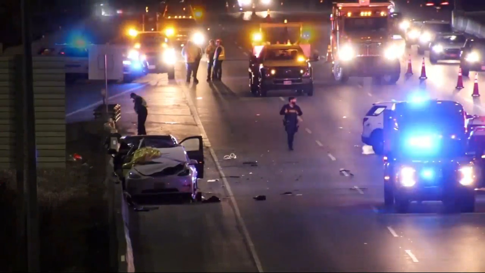 One dead, several injured in Highway 1 crash in Burnaby
