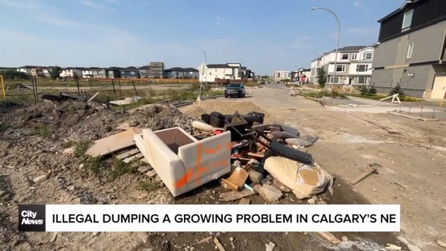 Illegal dumping a growing problem in Calgary’s NE