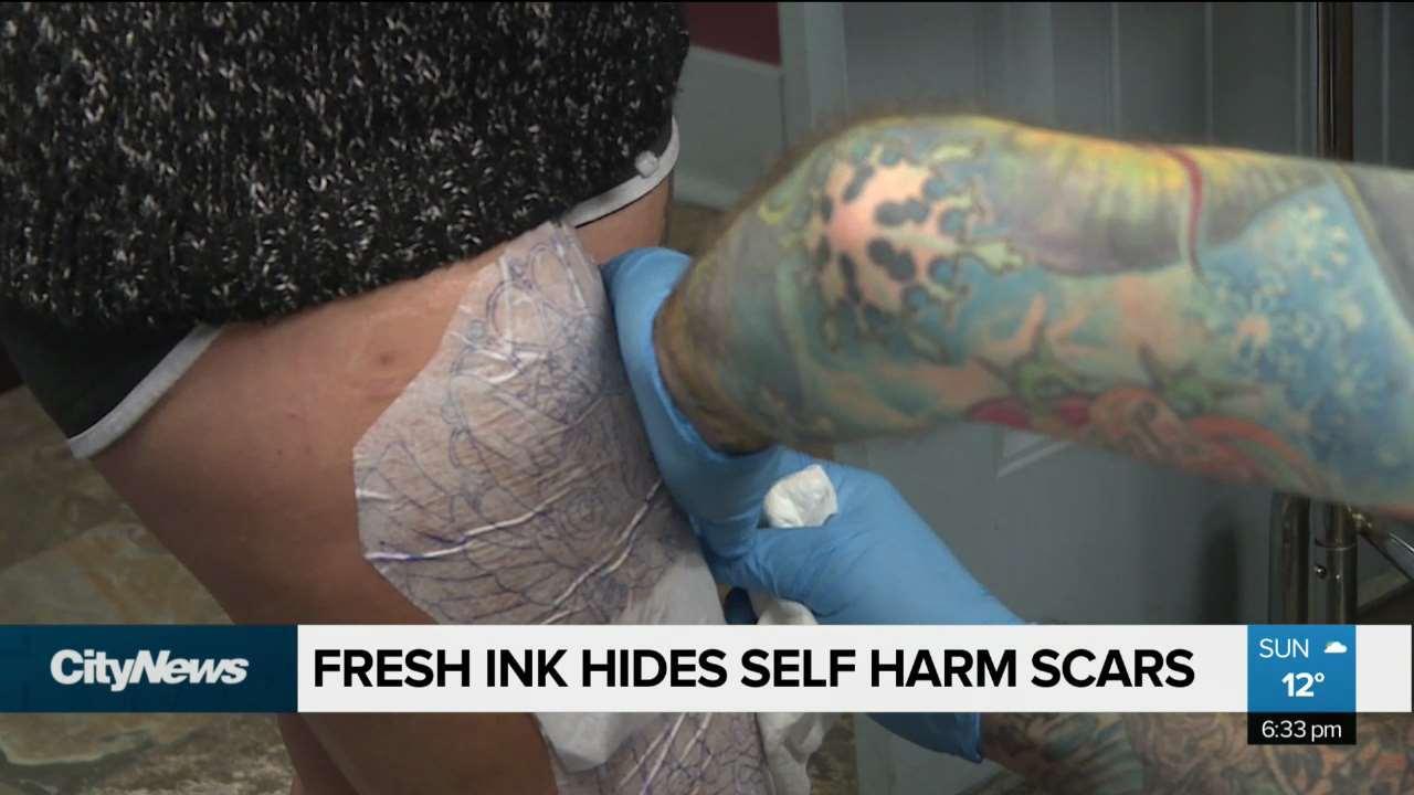 Calgary tattoo artist gives fresh ink to cover cutting scars | CityNews  Calgary