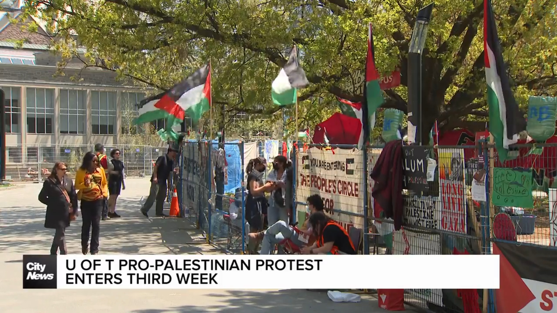 U of T pro-Palestinian encampment enters 3rd week as negotiations continue