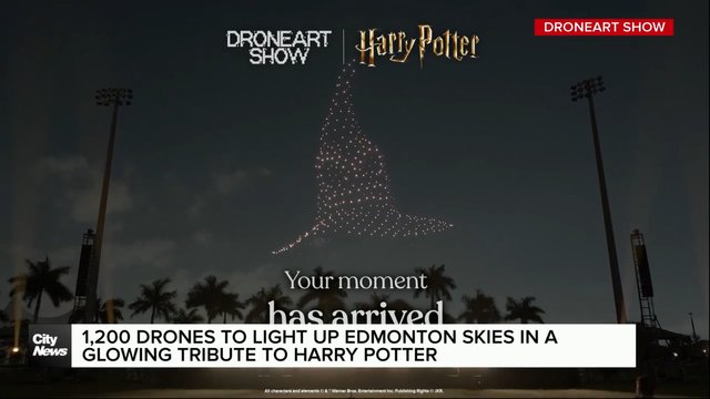 1,200 drones to light up Edmonton skies in a glowing tribute to Harry Potter