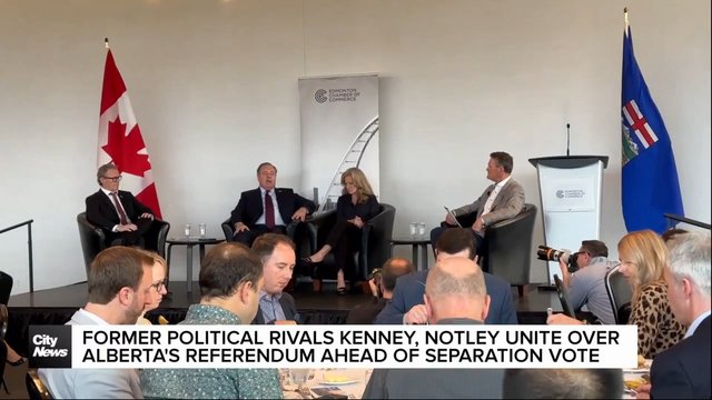 Former political rivals unite over Alberta’s referendum
