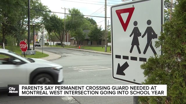 Parents renew calls for crossing guard at Montreal West intersection