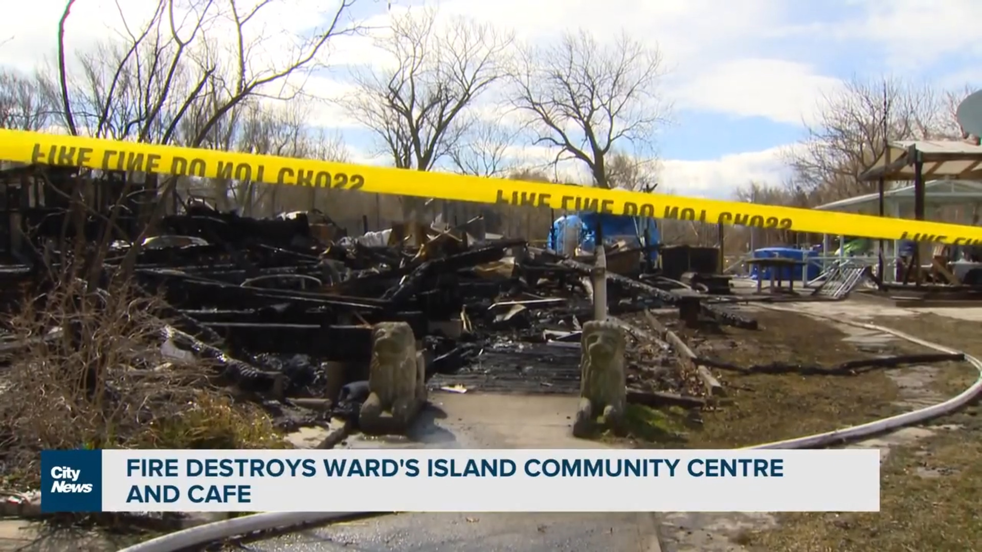 Fire destroys Ward's Island Community Centre and Cafe