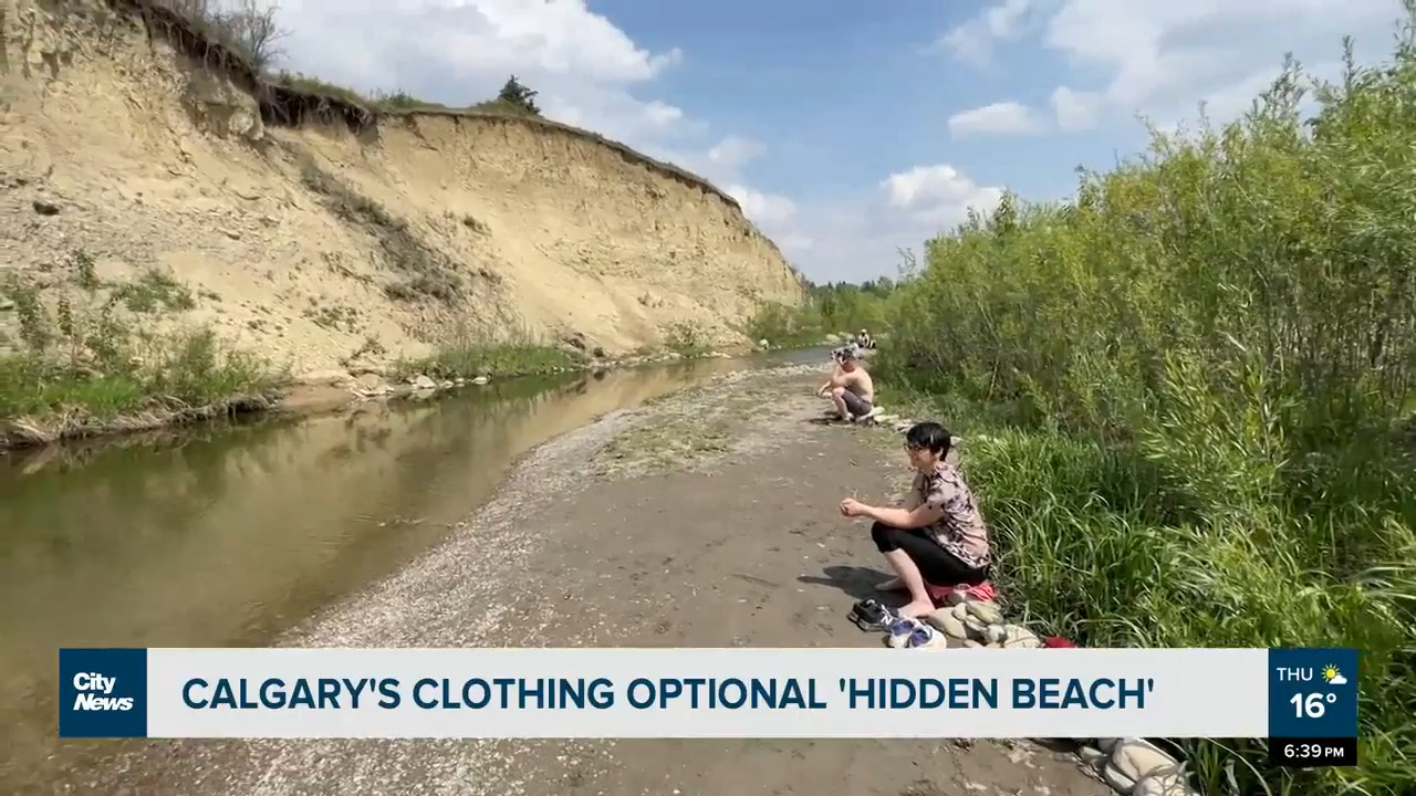 Calgarys hidden beach, clothing optional | CityNews Calgary