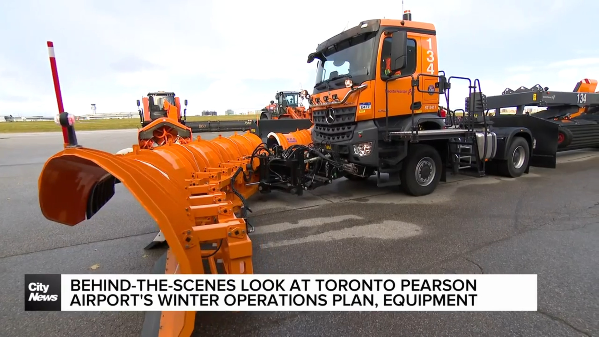 Extended: Behind-the-scenes look at Toronto Pearson airport's winter operations plan, equipment