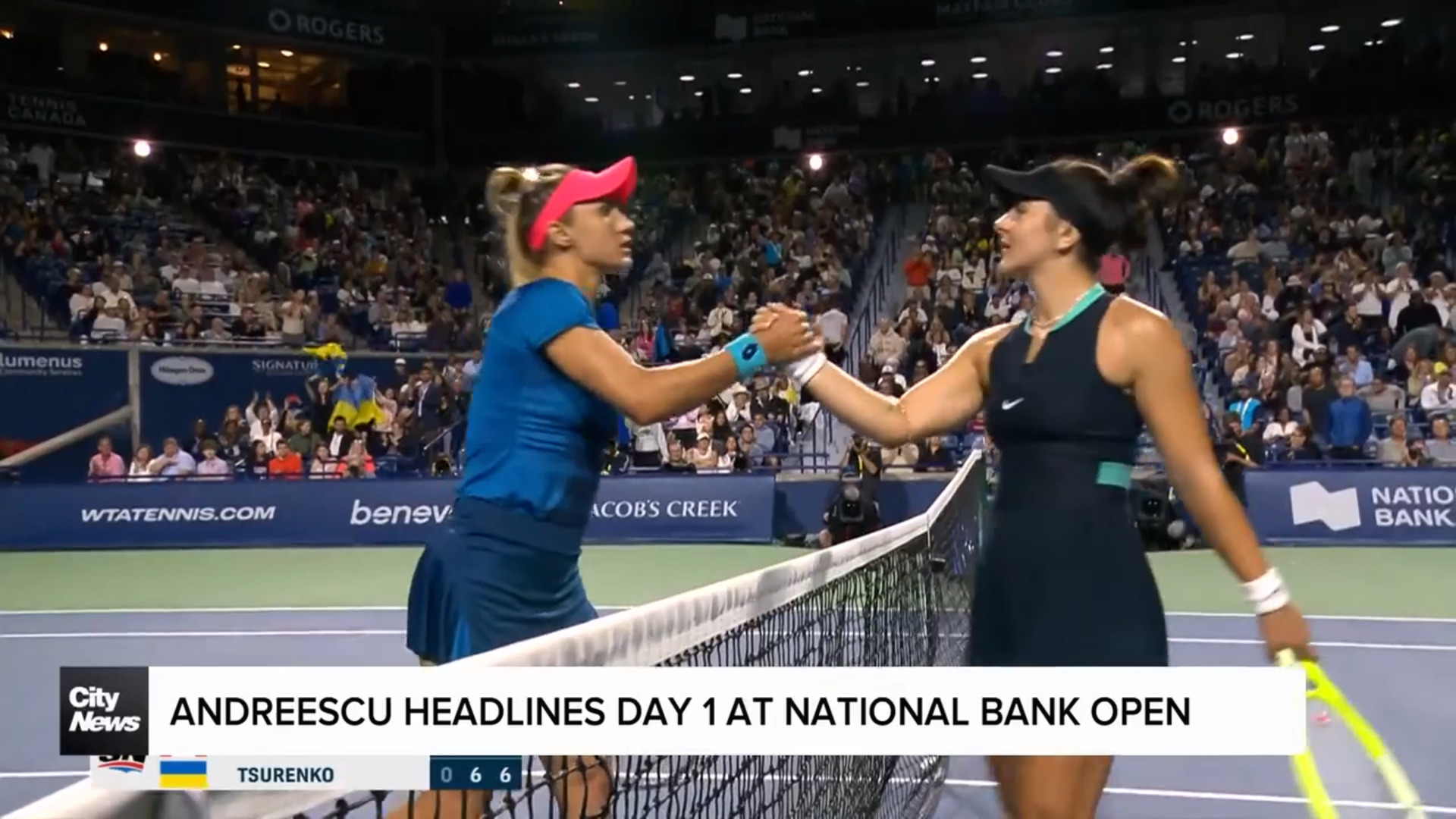 Andreescu out in round one of National Bank Open