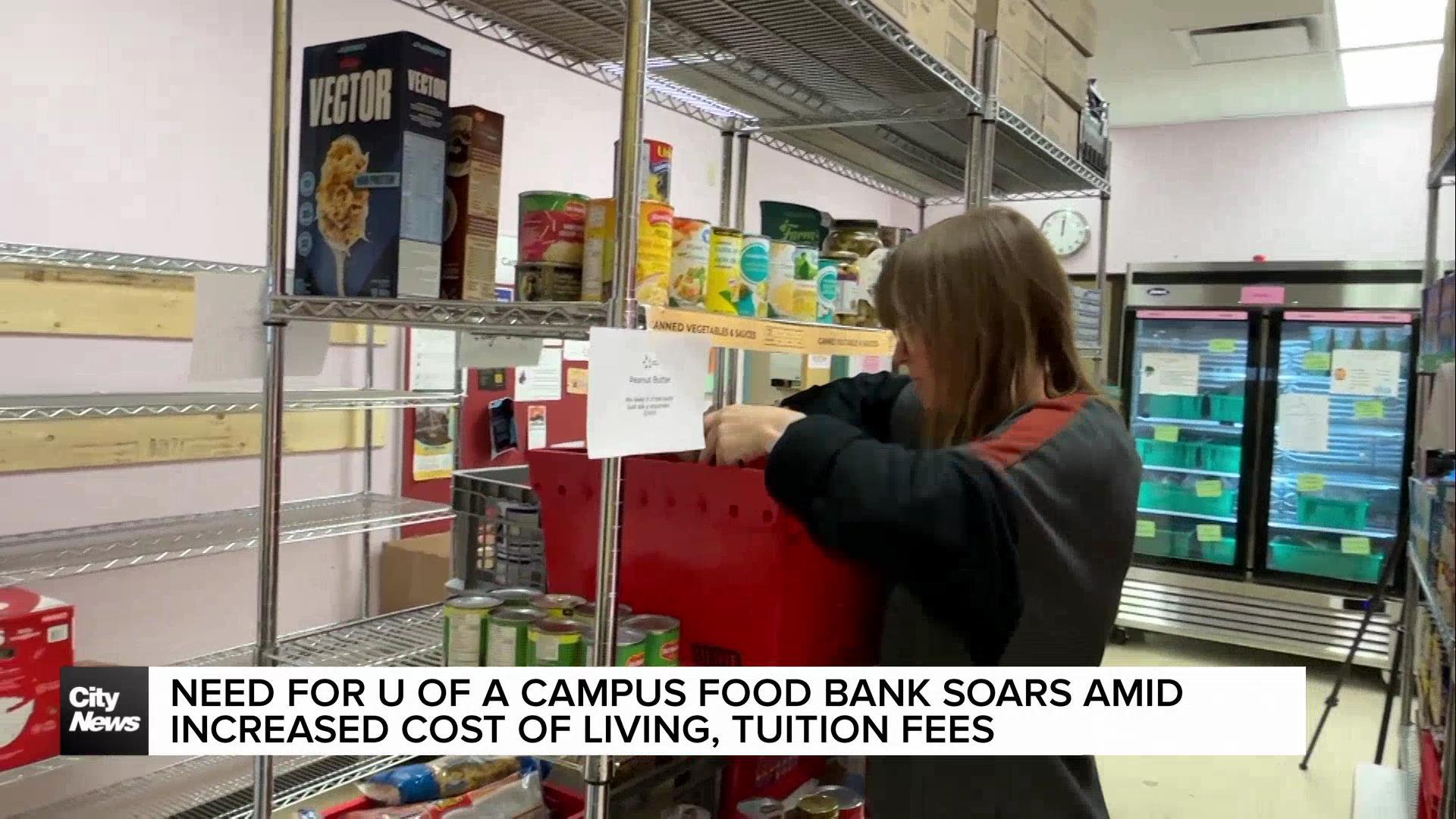 Need for U of A food bank soars amid rising food insecurity, increased cost of living