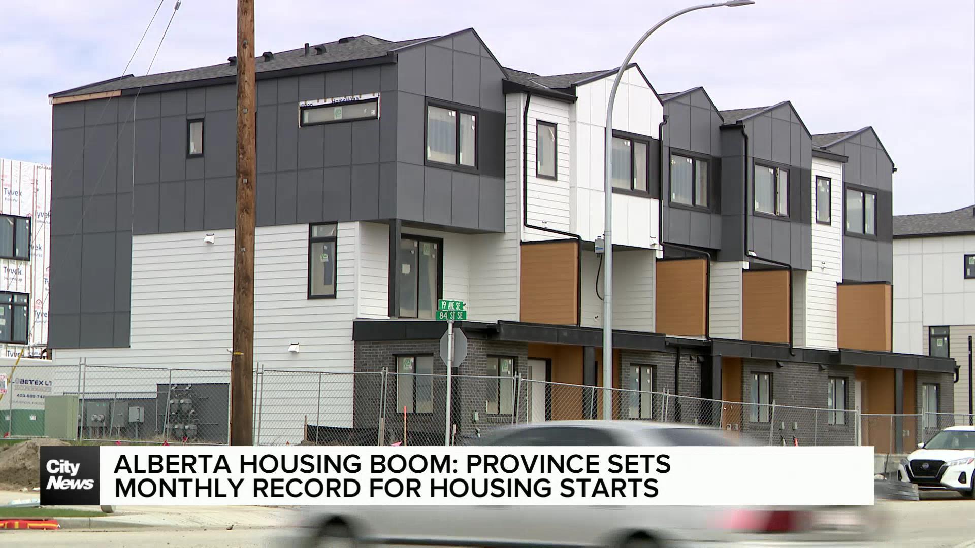 Housing construction booming in Alberta