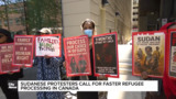 Sudanese protesters call for faster refugee processing in Canada