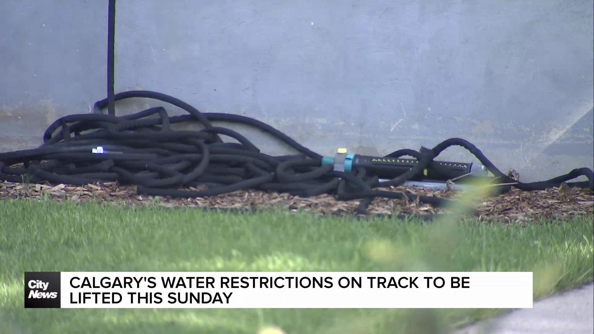 Calgary’s water restrictions on track to be lifted this Sunday