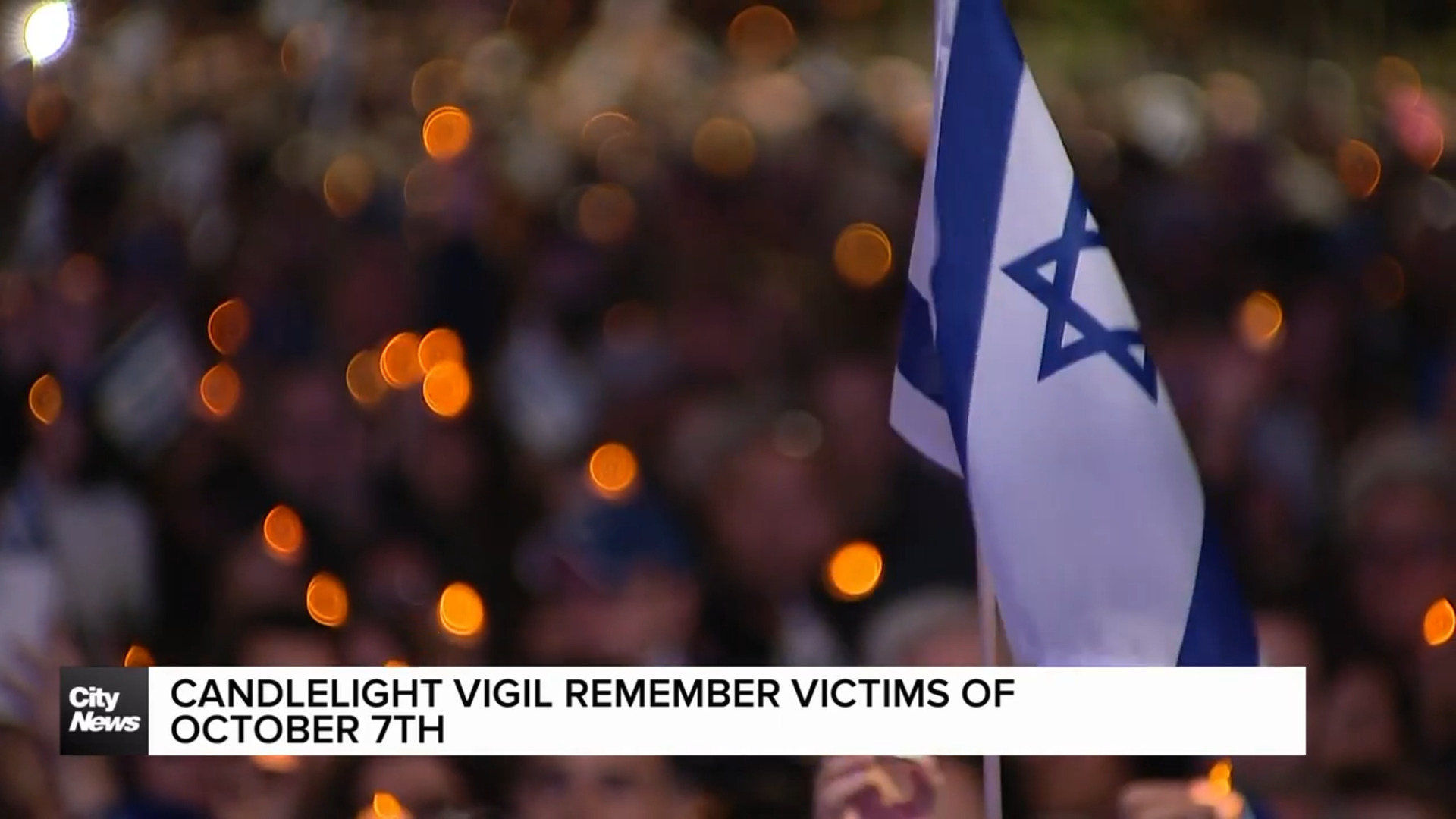 Candlelight vigil marks October 7 anniversary