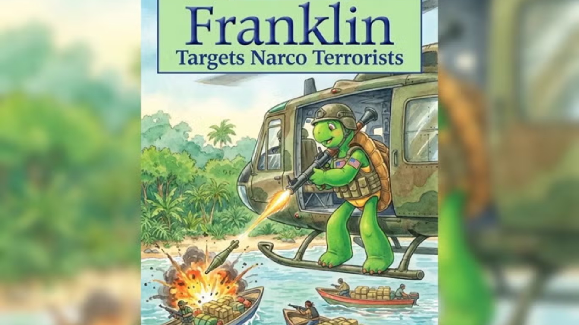 Franklin the Turtle used in U.S. war imagery