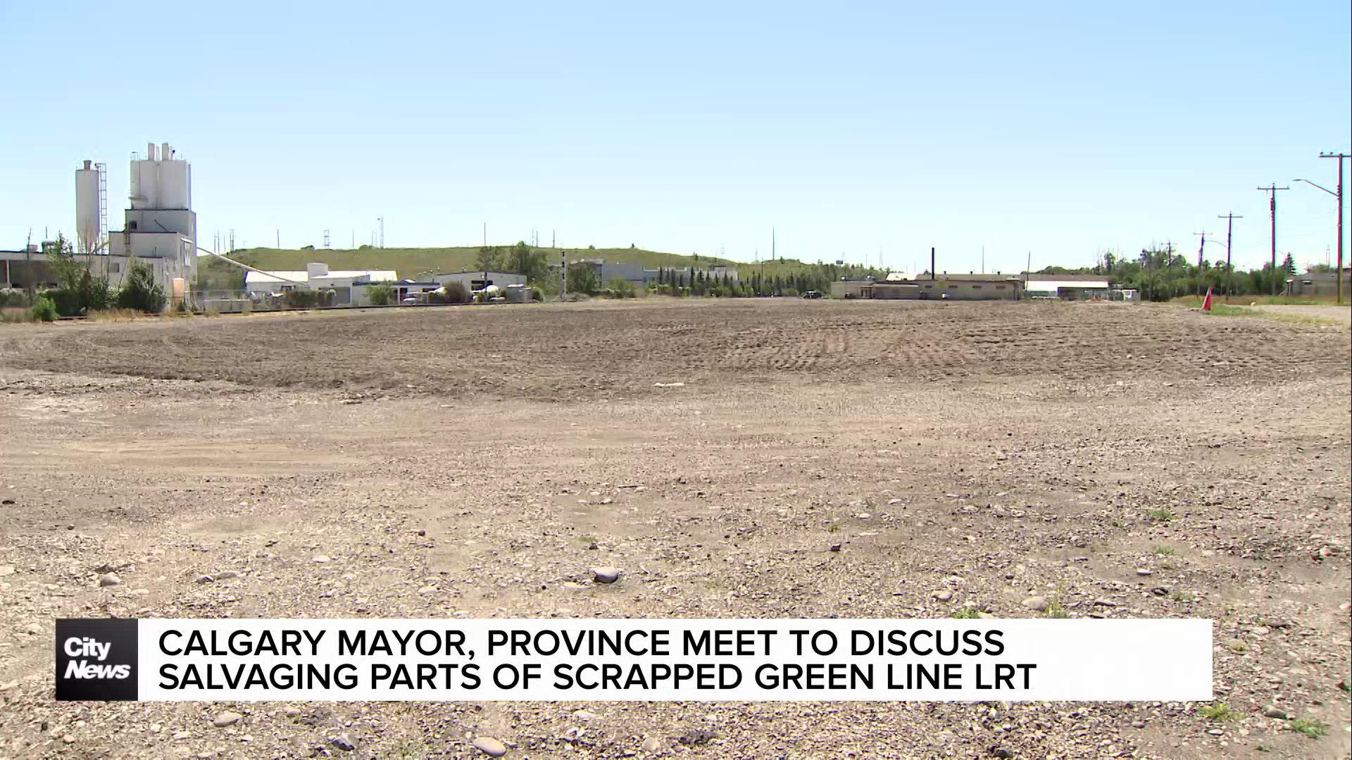 Calgary Mayor, Premier meet to discuss salvaging parts of the Green Line LRT