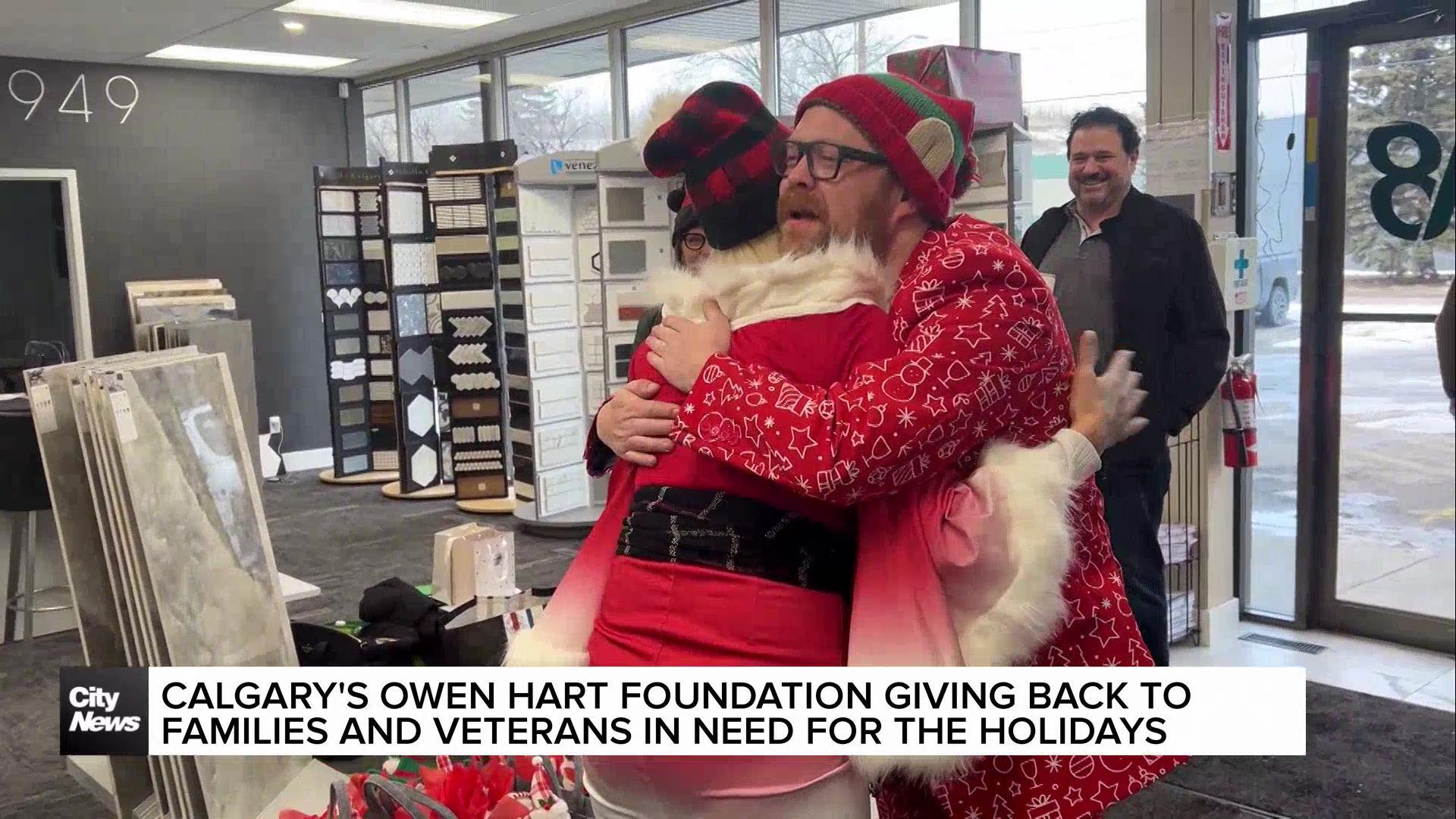 Calgary's Owen Hart foundation giving back to families, veterans for the holidays