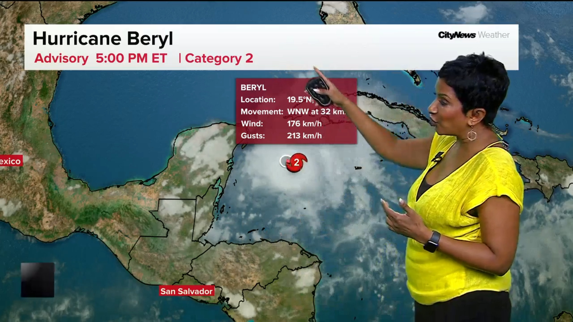 Looking at latest Hurricane Beryl models and the high humidex values in the GTA forecast
