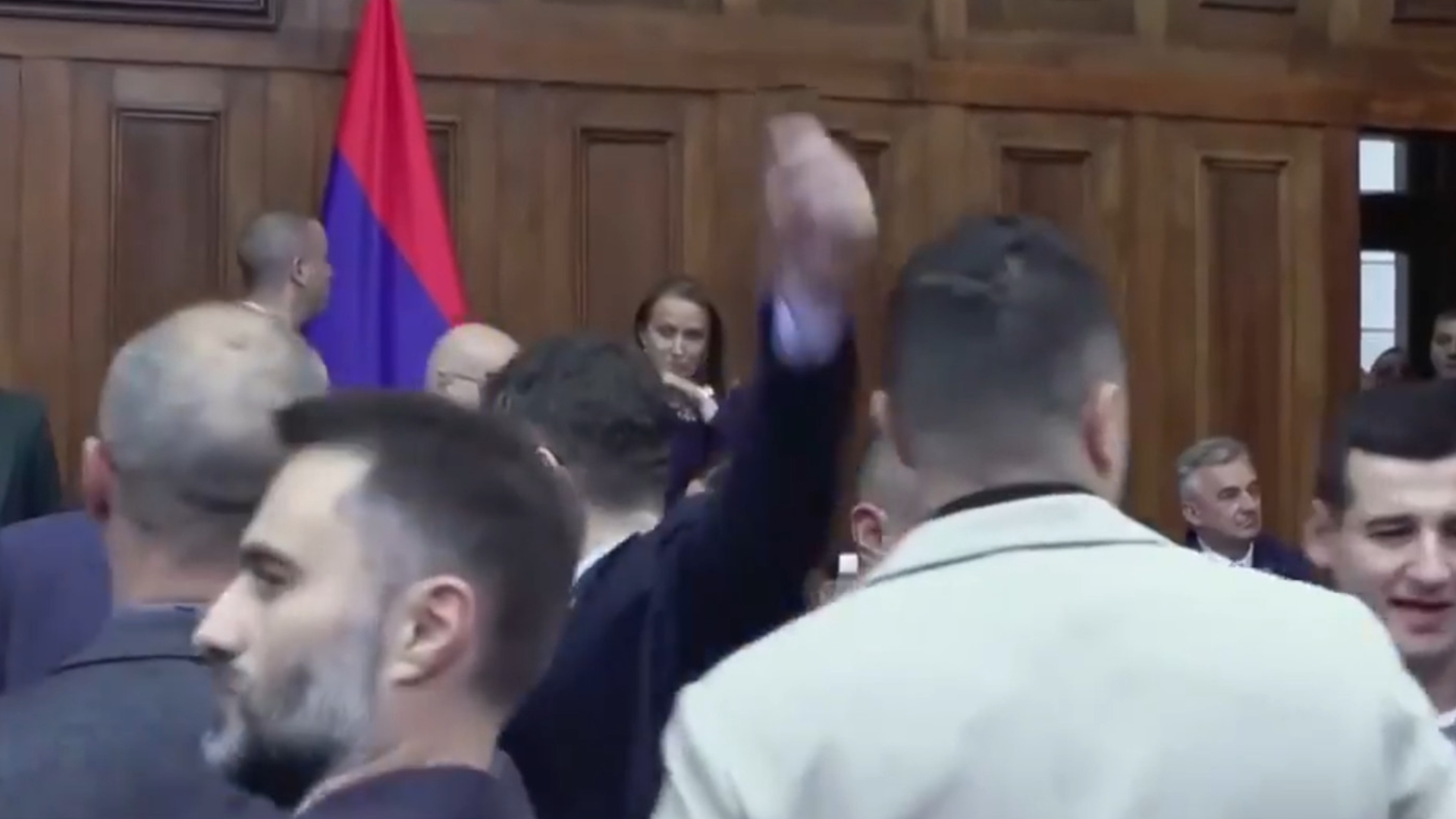 Brawl breaks out in Serbian Parliament