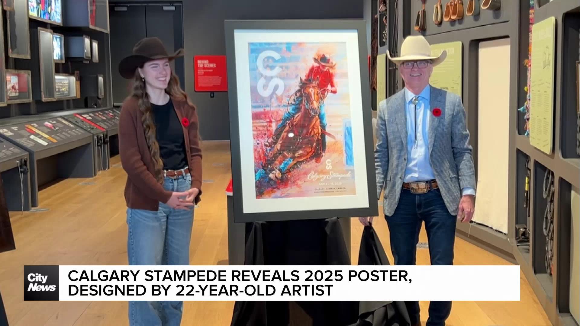 Calgary Stampede reveals 2025 poster, designed by 22-year-old artist