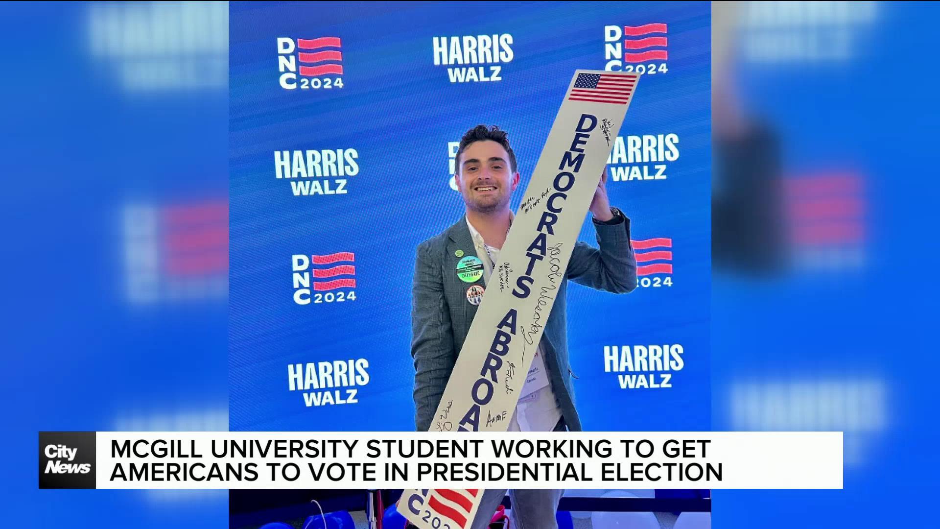 McGill student in Montreal working to get Americans in Canada to vote