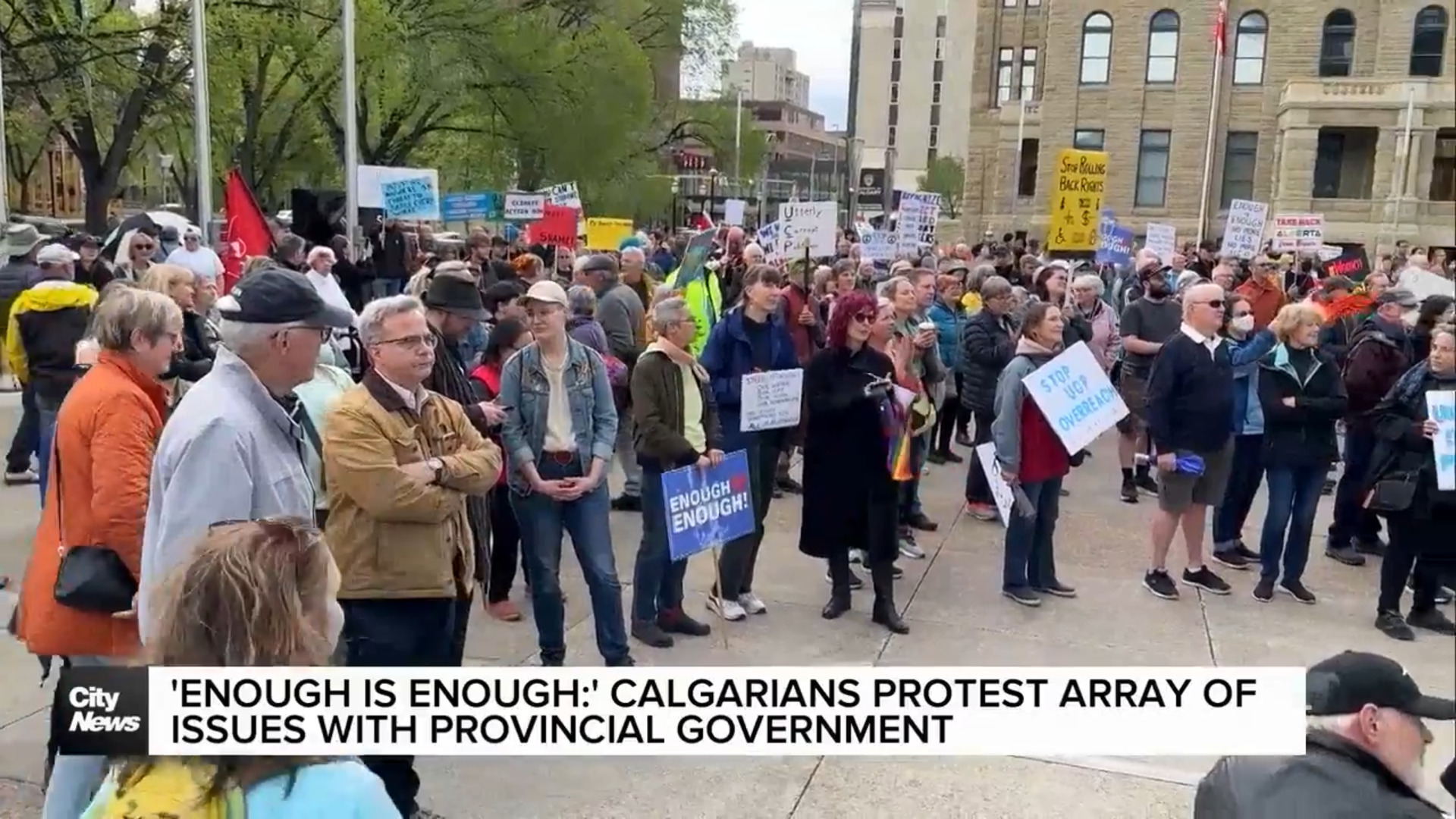 ‘Enough is enough,’ Calgarians protest everything UCP