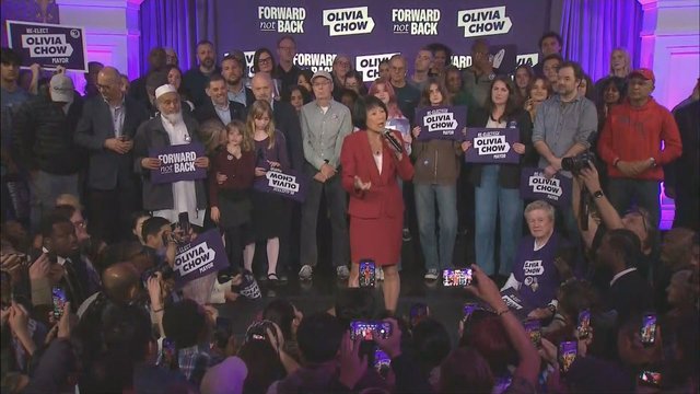 Olivia Chow delivers victory speech after winning Toronto mayoral re-election