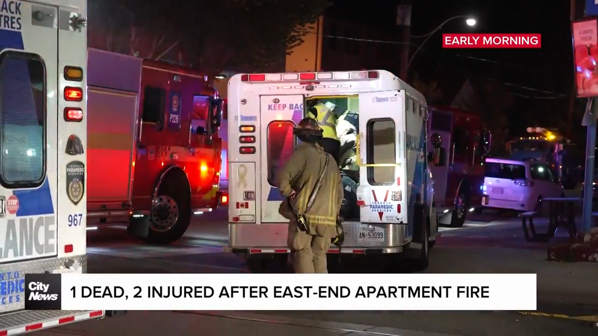 1 dead, 2 injured in east-end apartment fire